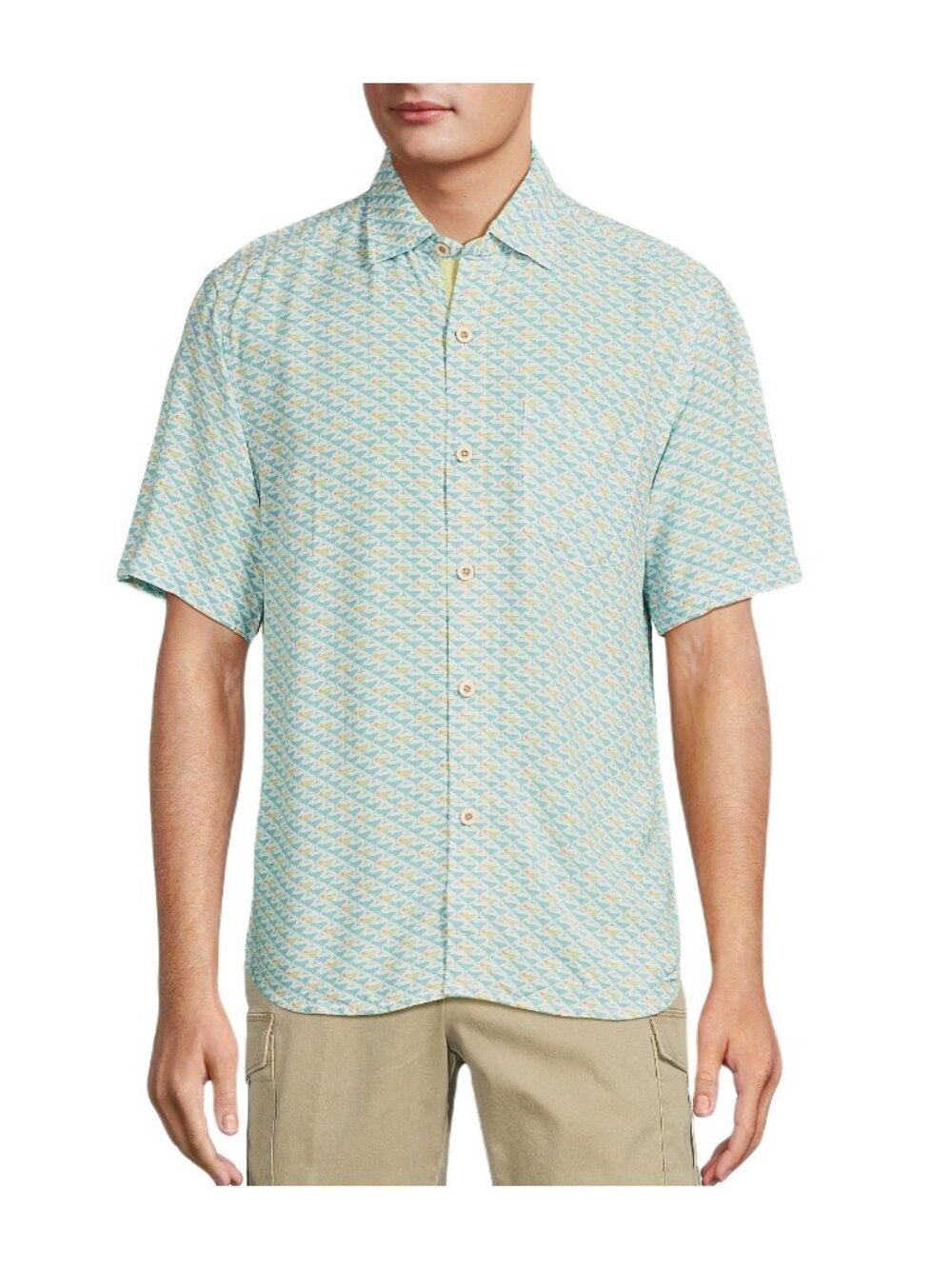 Tommy Bahama Veracruz Cay Cocktail Mixer Shirt Mens S Tropical Print